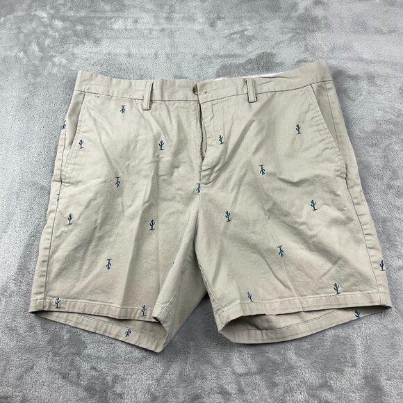 Old Navy Other - Old Navy Ultimate Slim Cactus Flat Front Shorts Men's Size 36